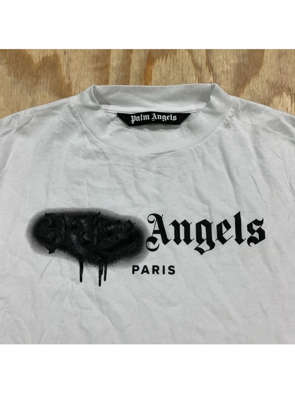 PALM ANGELS PARIS SPRAY LOGO TEE XL - Picture 3 of 7